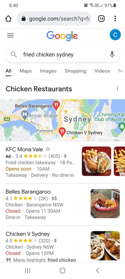 fried chicken sydney